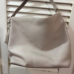 Kate Spade Gray Leather Shoulder Bag